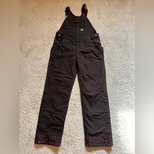NWT Carhartt Washed Duck Insulated Bib Overall Relaxed Fit Brown Women’s M  Cat3